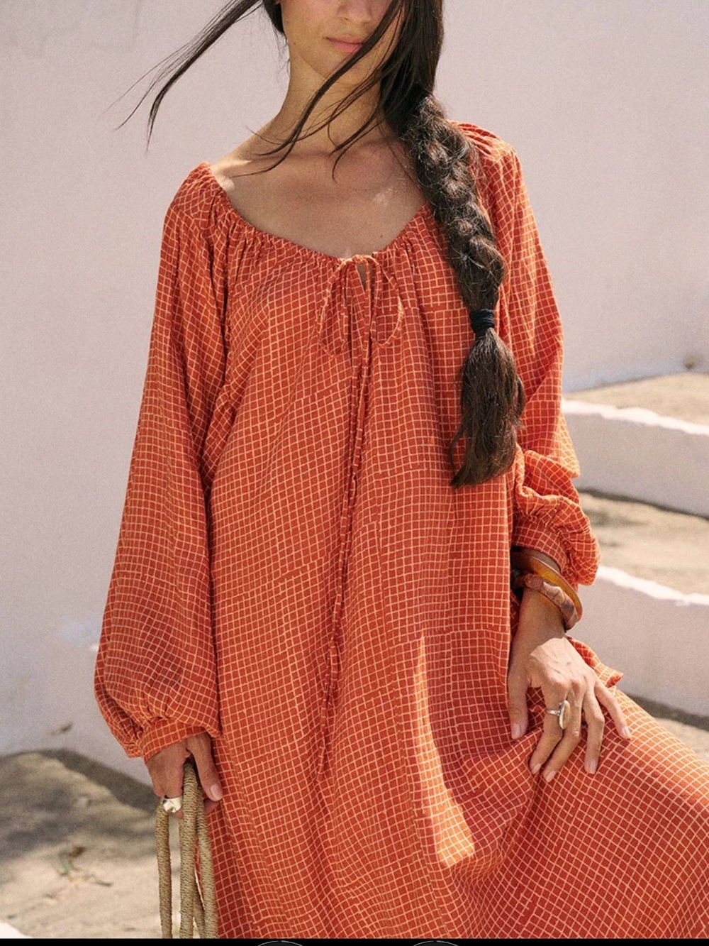 DAUGHTERS OF INDIA ZAHRA MIDI DRESS ~ MARMALADE XS
